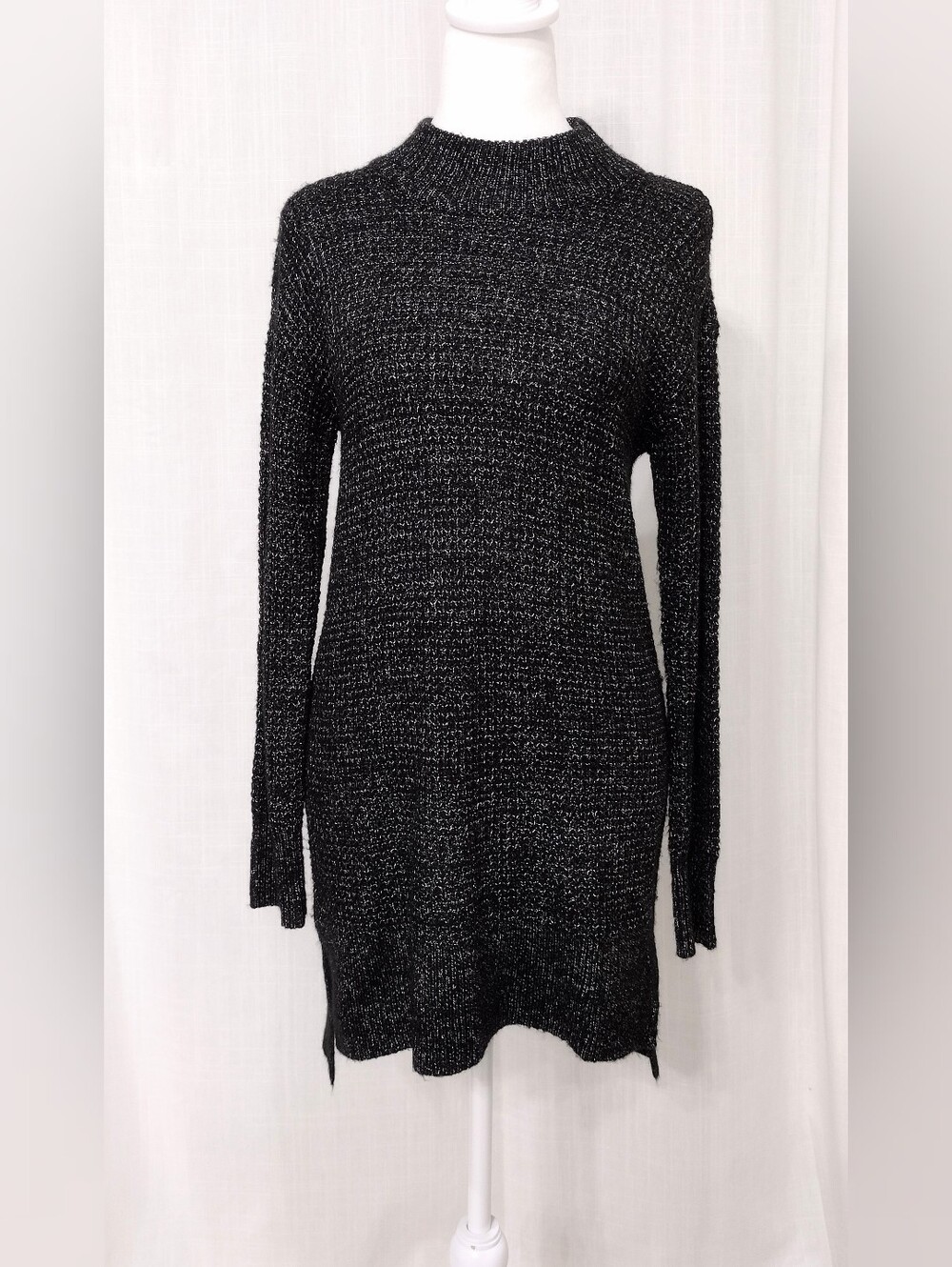 Dip Sz Xs Black Long Knit Sweater Dress